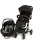Quantum Kabin Boy Tek Elle Kolay Katlanır Pratik Bebek Arabası Travel Set Black Silver 1