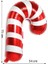 Yılbaşı Candy Cane Baston Şeker Şekilli Folyo Balon 73x54 Cm 1 Adet 1