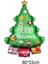 Shape Şekilli Yılbaşı Çam Ağacı Şekilli Folyo Balon 80 X 55 Cm N7 1 Adet 1