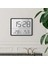 Pilli LCD Dijital Ekran Mini Saat 9x7 cm Alarm Sıcaklık Nem Göstergesi Ultra Ince Dekoratif Çok Fonksiyonlu 2