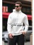 Ekru Kapüşonlu Baskılı Cep Detaylı Sweatshirt E7076 1