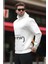 Ekru Kapüşonlu Baskılı Cep Detaylı Sweatshirt E7076 2
