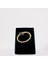 Oval Siyah Işlemeli Gold Broş 1