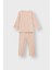 Basic Fitilli Interlok Kumaş %100 Pamuk 1-5 Yaş Ekru Bebek Pijama Takımı 1