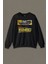 Siyah Unisex Sweatshirt Back To The Future Geleceğe Dönüş Baskılı Sweat 1