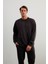 Erkek Pamuklu Üç Iplik Uzun Kollu Sweatshirtt 1