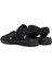 Erkek Siyah Nubuk Deri Sandalet 24SFD6941V3 5