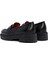 Gritti Kadın Siyah Deri Maskülen Loafer 24WFD110418 5