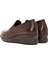 Kadın Kahverengi Dolgu Topuklu Deri Comfort Loafer 24WFD236818 5