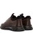 Erkek Kahverengi Bağcıklı Deri Sneaker 24WFD650618 5