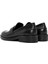 Kadın Siyah Taş Detaylı Deri Maskülen Loafer 24WFD188918 5