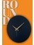 Round Model Bohem Dekoratif Metal Sıvama Akar SESSİZ Mekanizmalı Duvar Saati (40*40 Cm) 1