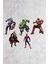 Marvel Avengers Hulk- Ironman- Captain America -Thor- Örümcek Adam Duvar Ahşap Süsü 1