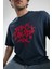 ECKO UNLTD Oculus Lacivert Bisiklet Yaka Baskılı Oversize Erkek Tshirt 2