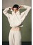 Kadın Soft Dokulu Pamuklu Üç Iplik Fermuarlı Sweatshirt 1