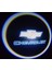 Chevrolet Araçlar Için Pilli Yapıştırmalı Kapı Altı LED Logo 1