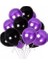 Metalik Mor Siyah Balon 12 Inç 10 Adet 1