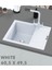 Granit Eviye 1 Gözlü Damlalıklı Beyaz 60 x 50 Kuvars 1