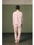 Kadın Pamuklu Uzun Kollu Pijama Takımı 4