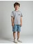 Jasper Gri Çizgili Erkek Çocuk Tshirt 5