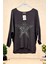 Yıldız Pullu Kayık Yaka Oversize Ithal Bluz 1