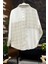 Simli Kuımaş Garnili Yakalı Oversize Poplin Gömlek 2