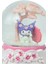Kar Küresi Hello Kitty ve Kuromi Temalı Müzikli Pilli Renkli Işıklı Dekoratif Hediyelik 3