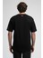 ECKO UNLTD Oculus Siyah Bisiklet Yaka Baskılı Oversize Erkek Tshirt 4