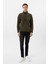 Yarım Fermuarlı Yaka Polar Yeşil Erkek Sweatshirt 4
