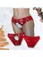 Kadın Kırmızı Yılbaşı Temalı Bikini Slip Külot H2923 2