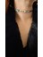 Siyah Beyaz Desen Deri Gold Detaylı Bileklik Choker 2