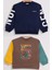 Erkek Çocuk 2'li Paket Basic Sweatshirt 1