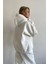 Beyaz Yumuşacık Kumaşlı Oversize Fit Ici Polarlı Basic Kapüşonlu Sweatshirt Hoodie 7
