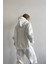 Beyaz Yumuşacık Kumaşlı Oversize Fit Ici Polarlı Basic Kapüşonlu Sweatshirt Hoodie 8