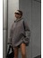 Gri Yumuşacık Kumaşlı Oversize Fit Ici Polarlı Basic Kapüşonlu Sweatshirt Hoodie 4