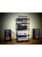 Ayarlanabilir Raflı Plak ve Pikap Standı - Hifi Stereo Kabin - Şık ve Işlevsel Ses Sistemi Rafı-1 2