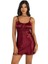 Primoda Bordo Kısa Saten Gecelik 8208 1