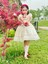 Krem Kırmızı Kurdaleli Vintage Kız Bebek Elbisesi,doğum Günü,fotoğraf Çekim ELBISESI,0-12YAŞA Uygun 1
