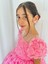 Pembe Güllü Diana Vintage Kız Bebek Elbise,doğum Günü Elbise,fotoğraf Çekim Elbise,0-12 Yaş Uygun 2