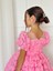 Pembe Güllü Diana Vintage Kız Bebek Elbise,doğum Günü Elbise,fotoğraf Çekim Elbise,0-12 Yaş Uygun 5