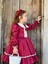 Bordo Kurdaleli Vintage Kız Bebek Elbisesi,doğum Günü Elbise,fotoğraf Çekim Elbisesi,0-12 Yaşa Uygun 5