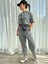 Cyrus Yikama Doku Coton Pantolon & T-Shirt Takım 3