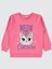 Kız Çocuk Sweatshirt 2-5 Yaş Pembe Sıklamen 1