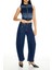 Degrade Denim Crop Üst 3