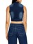 Degrade Denim Crop Üst 1