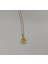 Kadın Çelik Taşlı Minimal Kalp Altın Gold Renk Kolye 2