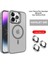 iPhone 13 Pro Max Lensli Pencere Standlı Lens Magsafe Kapak - Gri 1