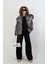 Siyah O Yaka Triko Detay Modal Sweatshirt Pantolon Takım 1
