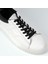 Dantes Model Deri El Yapımı Erkek Beyaz Sneaker 4