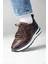 Vios Model Deri El Yapımı Kahverengi Erkek Sneaker 2